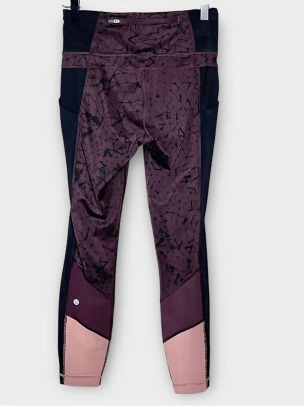 Lululemon Trail Bound 7/8 tights full on luxtreme in Star Crushed Black Cherry 4